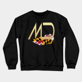 MD STATE FLAG DESIGN Crewneck Sweatshirt